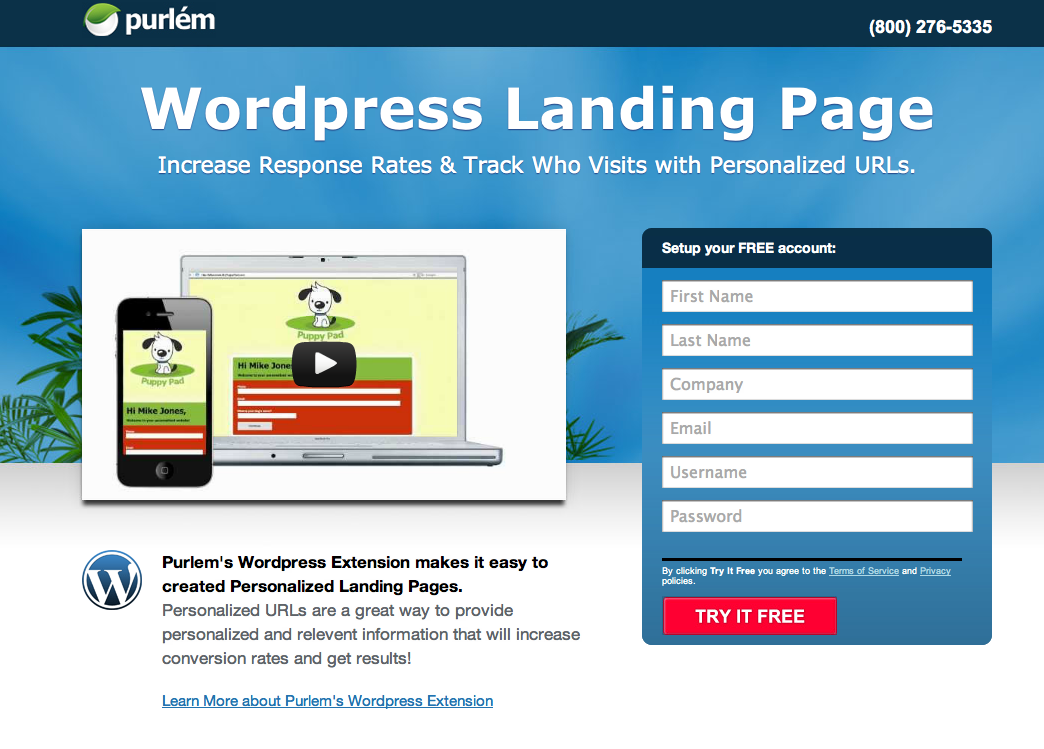 Landing page wordpress Landing page wordpress