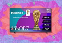 Телевізор Hisense 75-Дюймів QD7 Досягнув Рекордної Низької Ціни: Заощаджуйте Більше 100 Доларів на Amazon